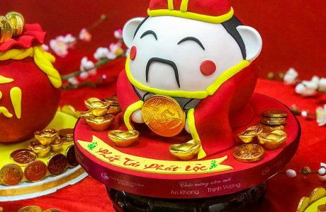 cute small god of wealth ornament