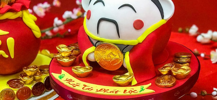 cute small god of wealth ornament